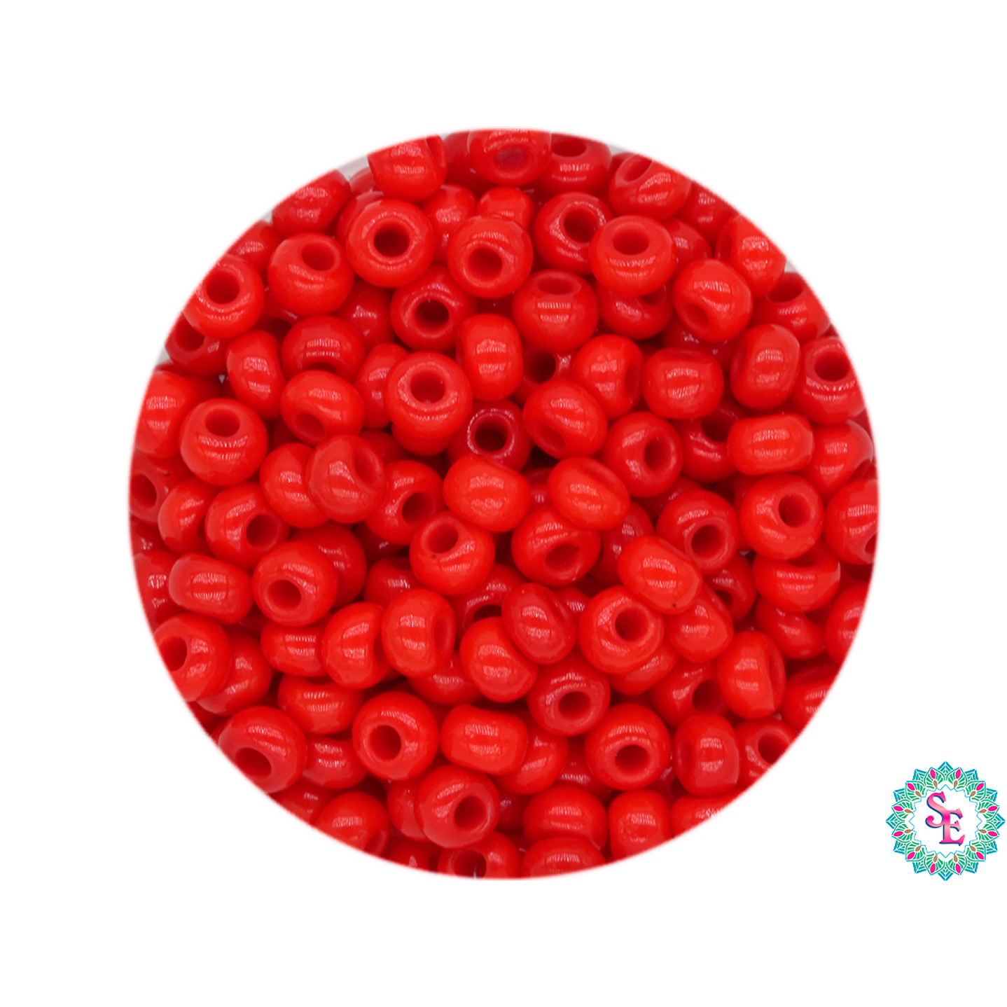 CZECH BEADS 8/0 (3MM) RED X 20 GRAMS (792 UND APPROX) 1