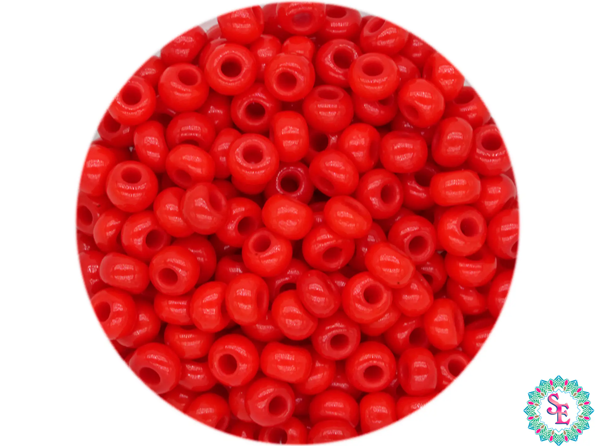 CZECH BEADS 8/0 (3MM) RED X 20 GRAMS (792 UND APPROX) 1