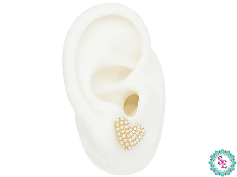 RODIO TERMINADO DORADO TOPO 83  CORAZON GORDO PERLAS 14MM 