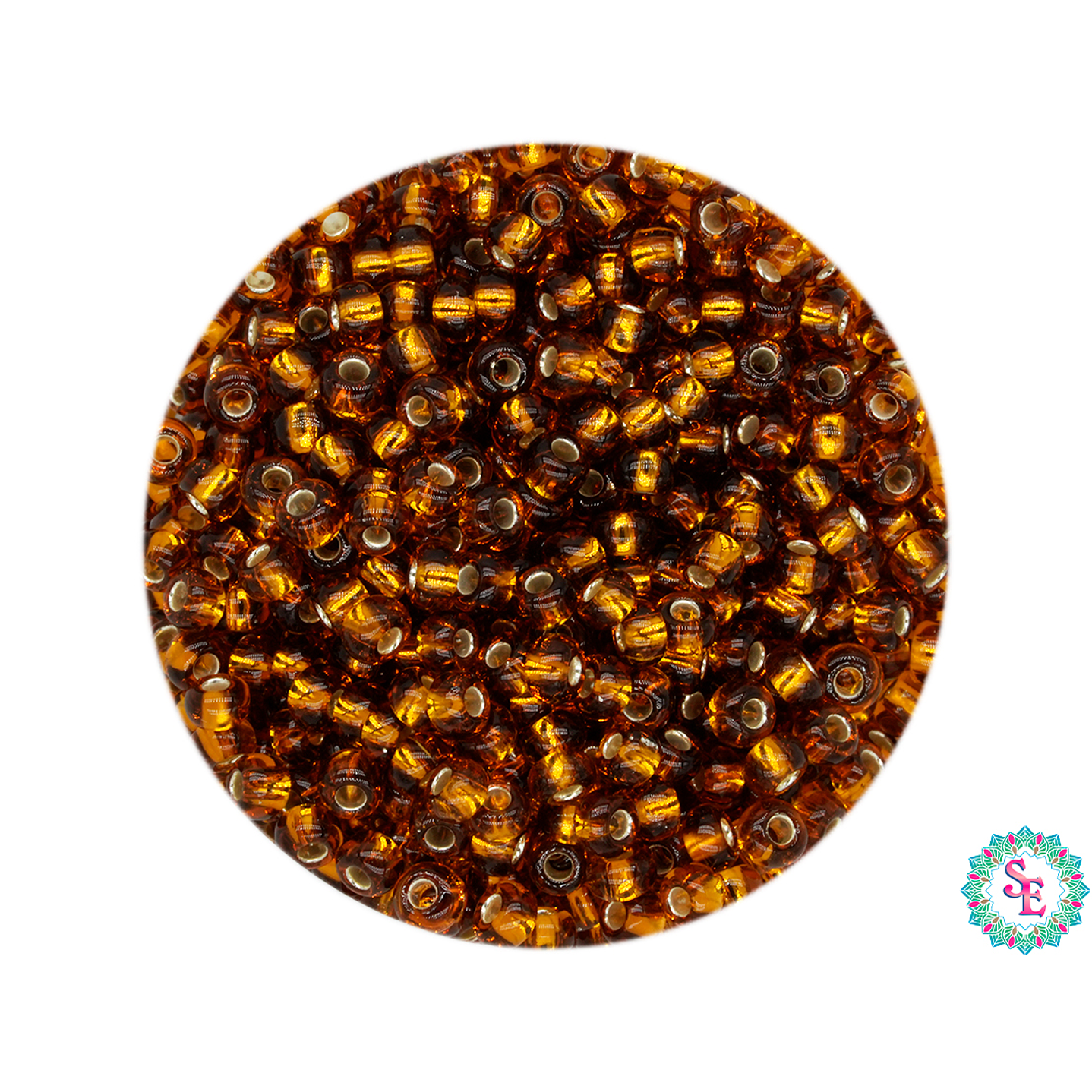 CHAQUIRA CHECA 10/0 OCRE BRILLANTE X 20GRAMOS ( 2020 UNIDADES APROX ) 1