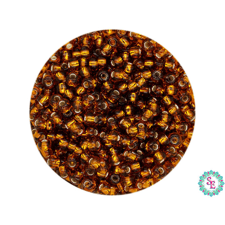 CHAQUIRA CHECA 10/0 OCRE BRILLANTE X 20GRAMOS ( 2020 UNIDADES APROX ) 1