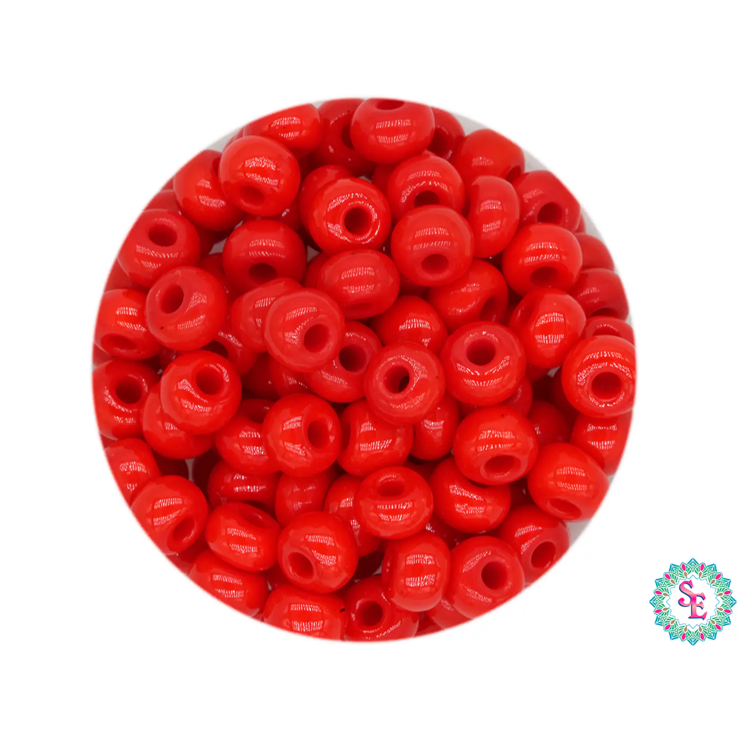 CHAQUIRA CHECA 6/0 ROJO PAQUETE X 20 GRAMOS ( 296 UNIDADES APROX) 1