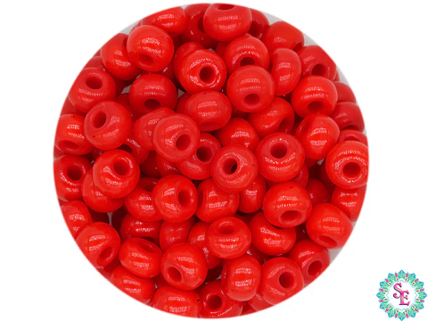CHAQUIRA CHECA 6/0 ROJO PAQUETE X 20 GRAMOS ( 296 UNIDADES APROX)