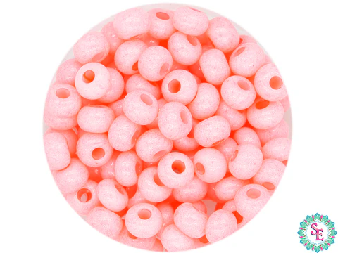 CHAQUIRA CHECA 6/0 ROSADO FUERTE PAQUETE X 20 GRAMOS (296 UNIDADES APROX)