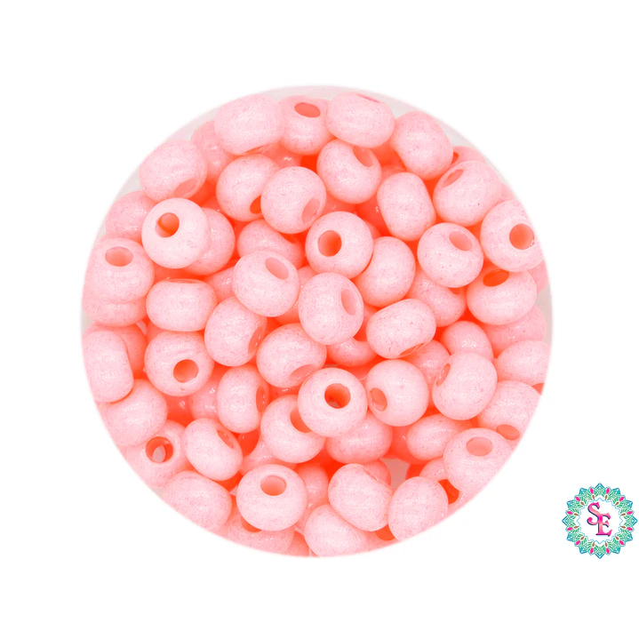 CHAQUIRA CHECA 6/0 ROSADO FUERTE PAQUETE X 20 GRAMOS (296 UNIDADES APROX) 1
