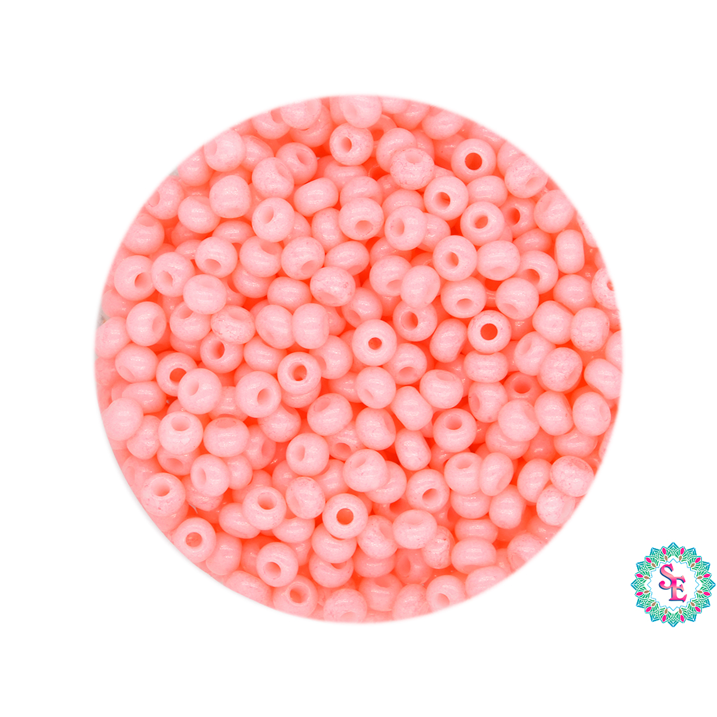 CHAQUIRA CHECA 10/0 (2MM) PALO ROSA PAQUETE X 20 GRAMOS (2020 UNIDADES APROX) 1