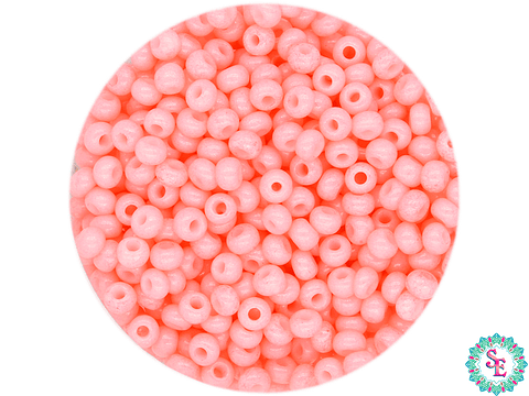 CHAQUIRA CHECA 10/0 (2MM) PALO ROSA PAQUETE X 20 GRAMOS (2020 UNIDADES APROX)