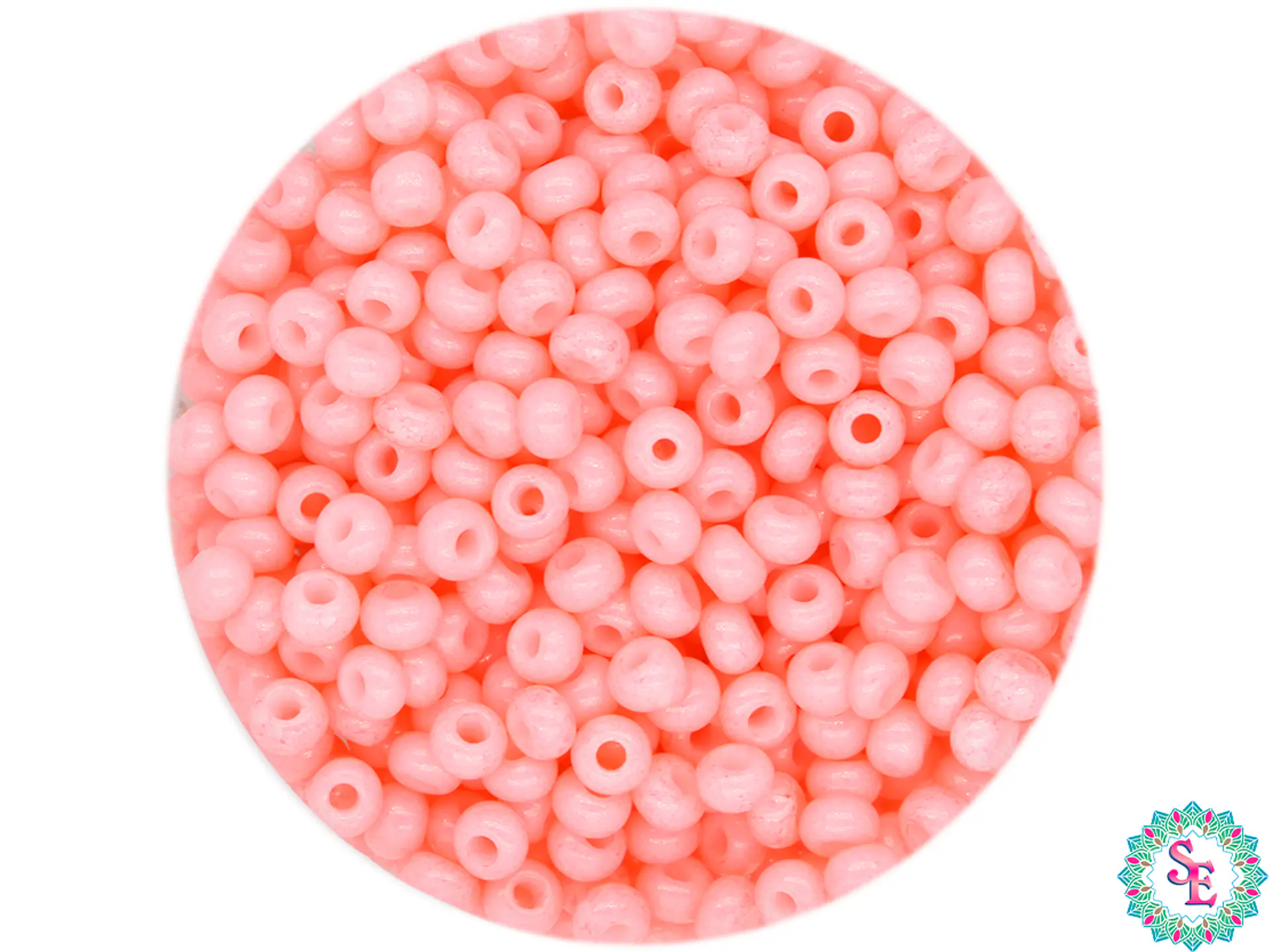 CHAQUIRA CHECA 10/0 (2MM) PALO ROSA PAQUETE X 20 GRAMOS (2020 UNIDADES APROX) 1