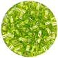 CHAQUIRA CHECA 6/0 VERDE LIMON BRILLANTE PAQUETE X 20 GRAMOS ( 296 UNIDADES APROX) - Miniatura 2