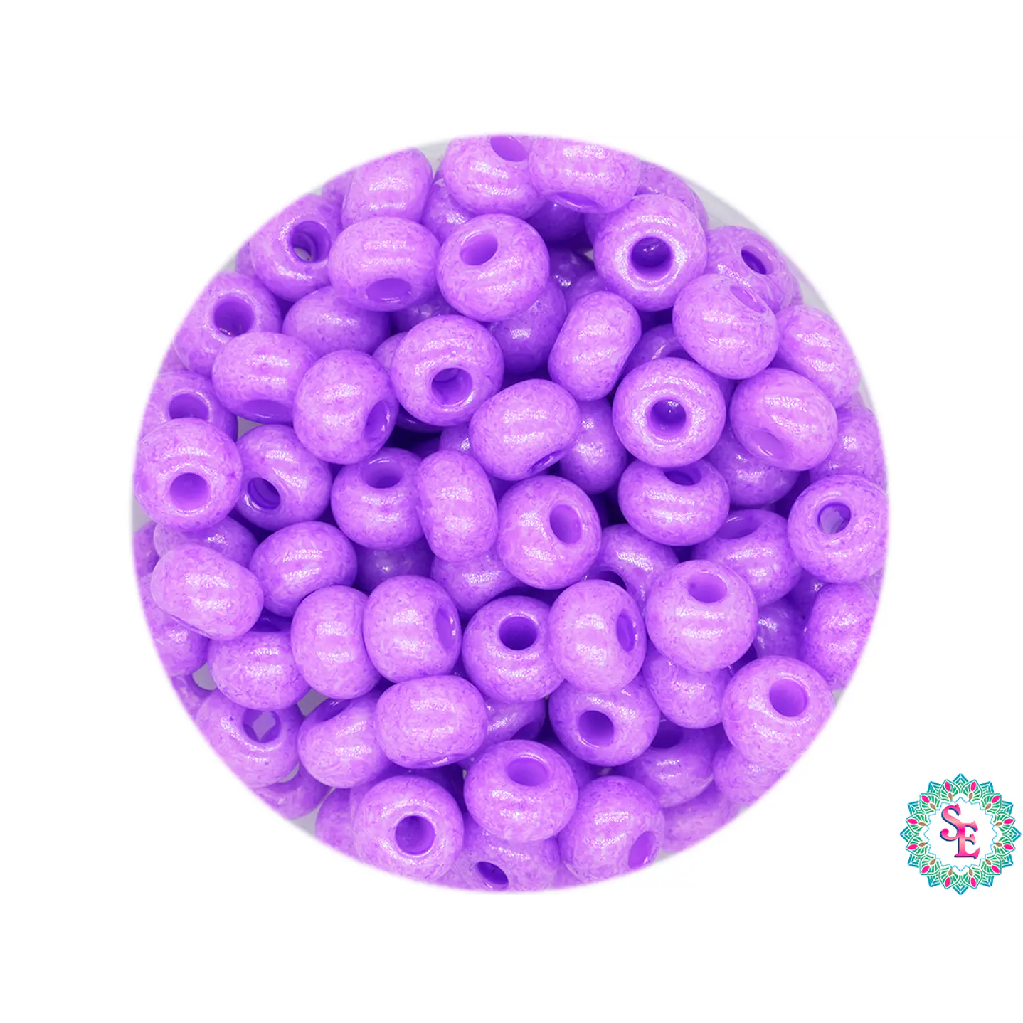 CHAQUIRA CHECA 6/0 MORADO PERLADO PAQUETE X 20 GRAMOS ( 296 UNIDADES APROX) 1