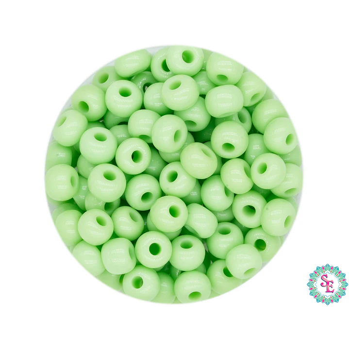 CHAQUIRA CHECA 6/0 VERDE BICHE PAQUETE X 20 GRAMOS (296 UNIDADES APROX) 1
