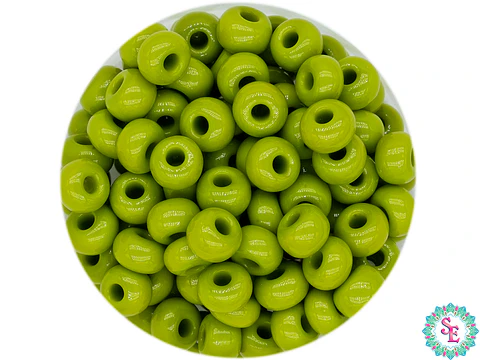 CHAQUIRA CHECA 6/0 VERDE OLIVA PAQUETE X 20 GRAMOS ( 296 UNIDADES APROX)