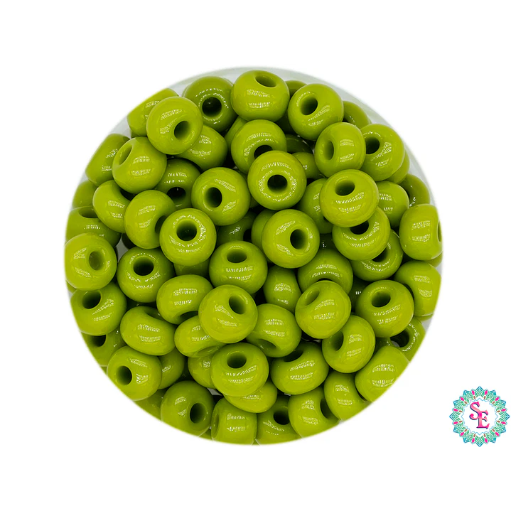CHAQUIRA CHECA 6/0 VERDE OLIVA PAQUETE X 20 GRAMOS ( 296 UNIDADES APROX) 1