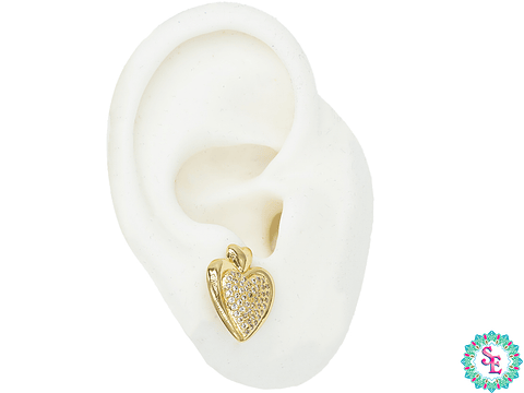 RODIO TERMINADO DORADO TOPO 99 CORAZON ZIRCON 17*14MM