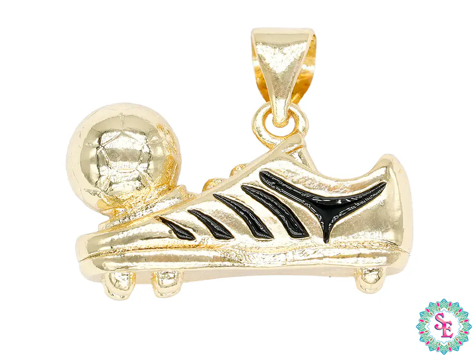 RODIO DORADO DIJE GUAYO NEGRO 15MM  1