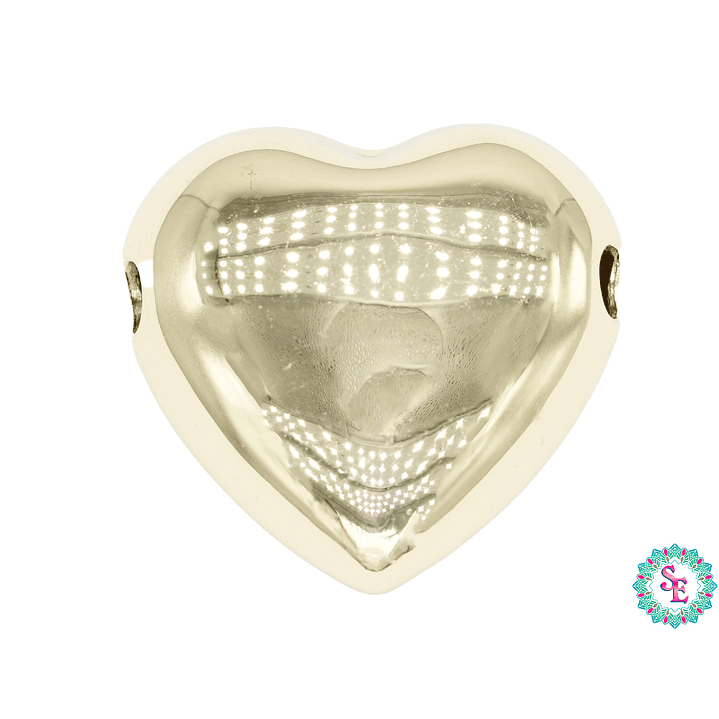 RODIO DORADO DIJE CORAZON PARA LAZO 20*10MM 1