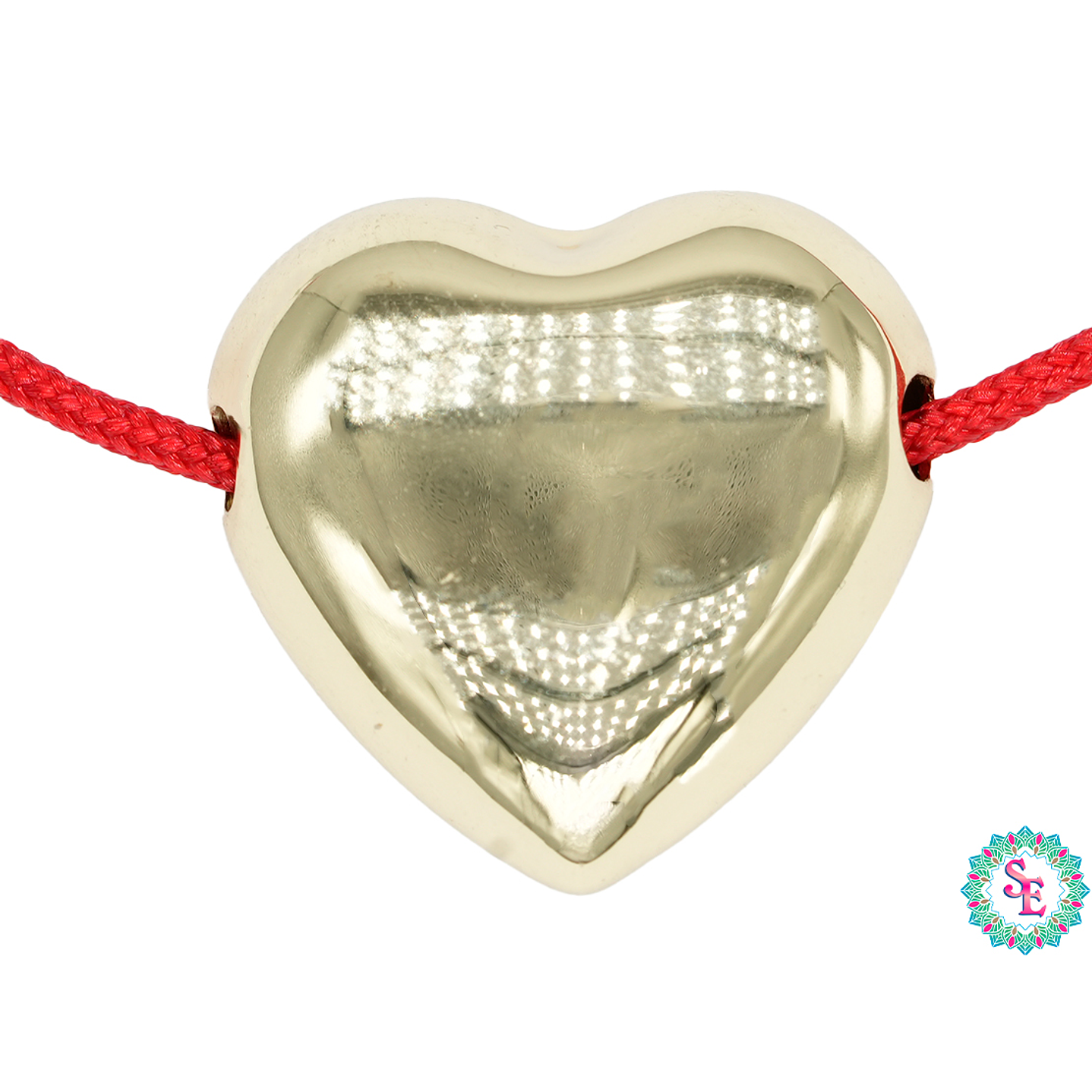 RODIO DORADO DIJE CORAZON PARA LAZO 20*10MM 2