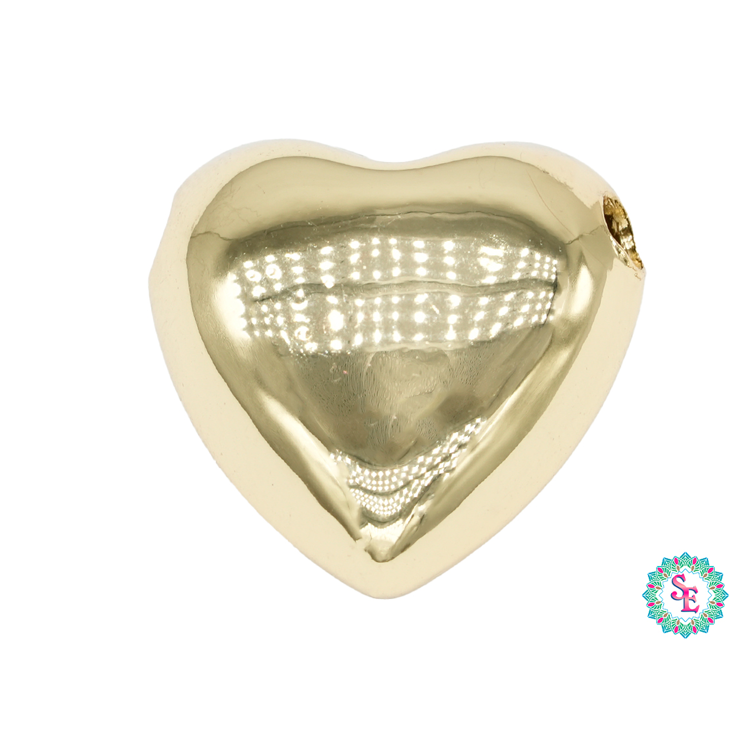 RODIO DORADO DIJE CORAZON PARA LAZO 18*10MM  1