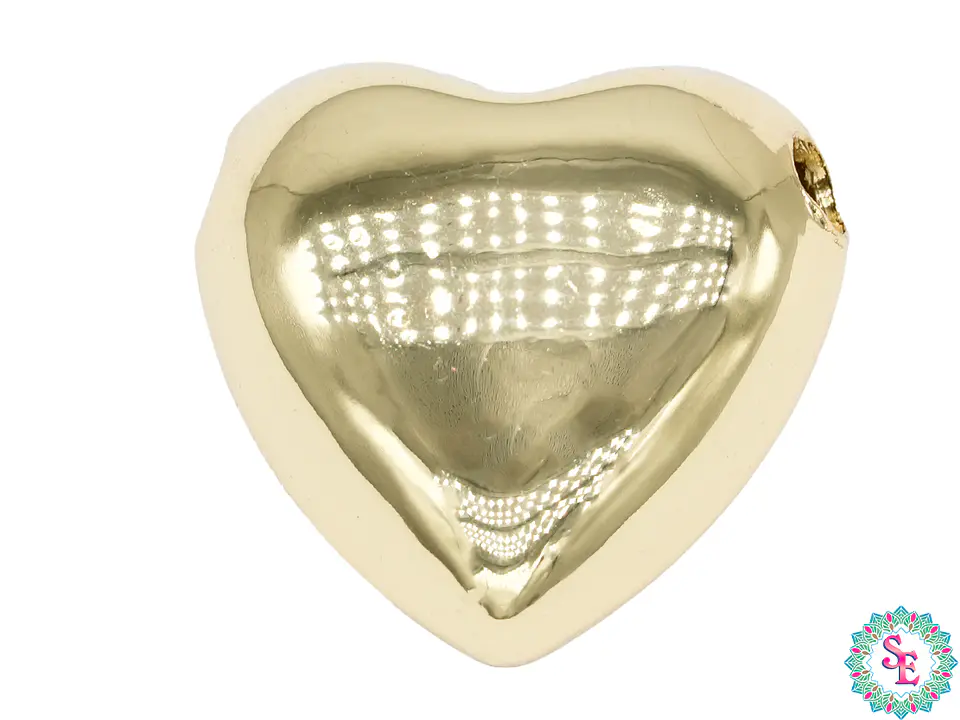 RODIO DORADO DIJE CORAZON PARA LAZO 18*10MM  1