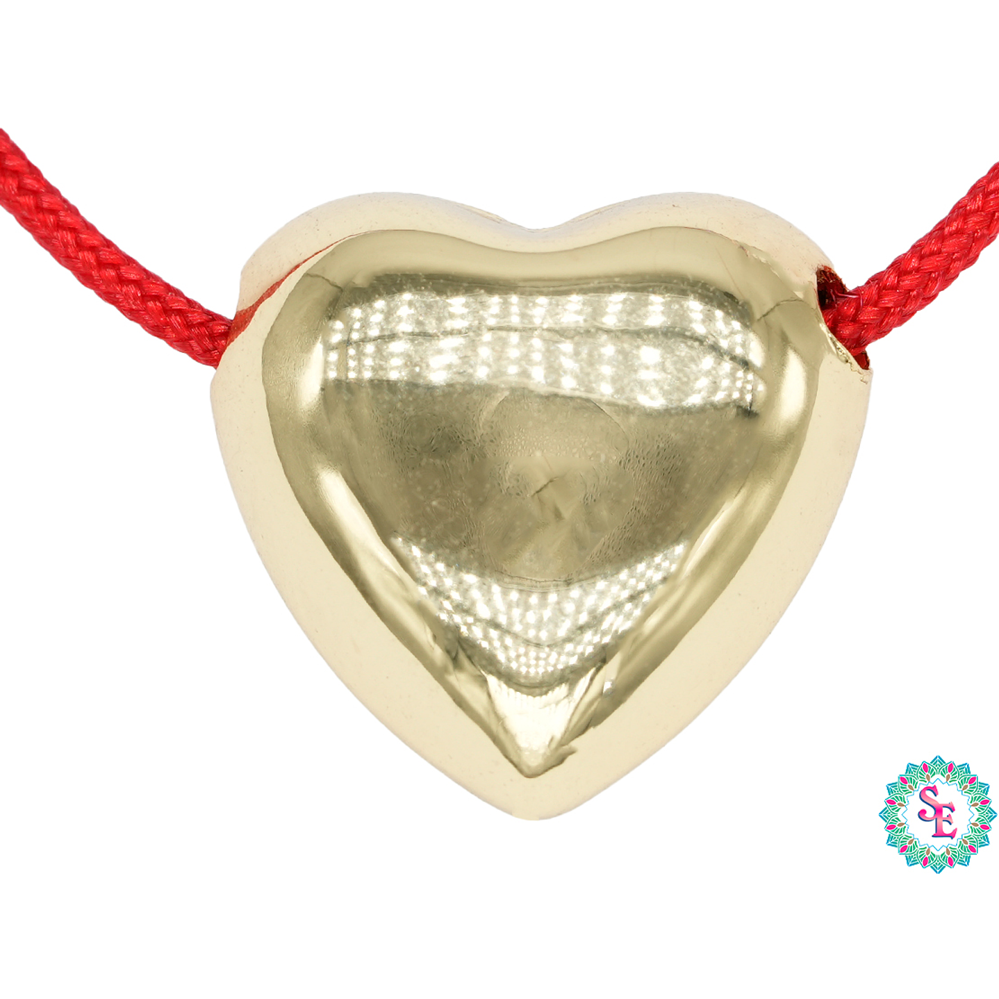 RODIO DORADO DIJE CORAZON PARA LAZO 18*10MM  2