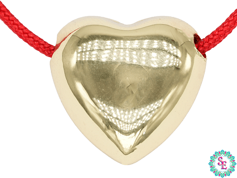 RODIO DORADO DIJE CORAZON PARA LAZO 18*10MM 