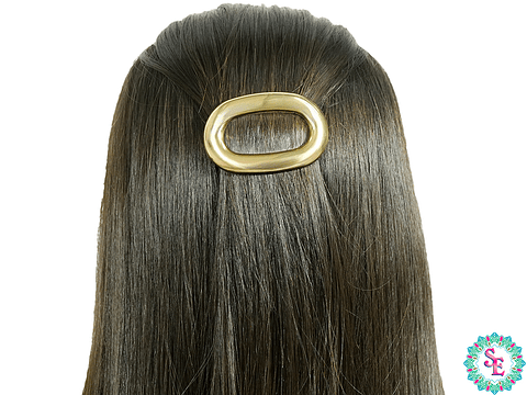 RODIO TERMINADO DORADO HAIR CLIPS OVALO