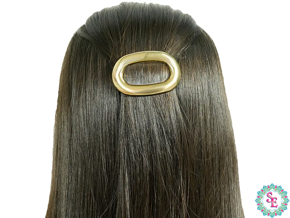 RODIO TERMINADO DORADO HAIR CLIPS OVALO 2