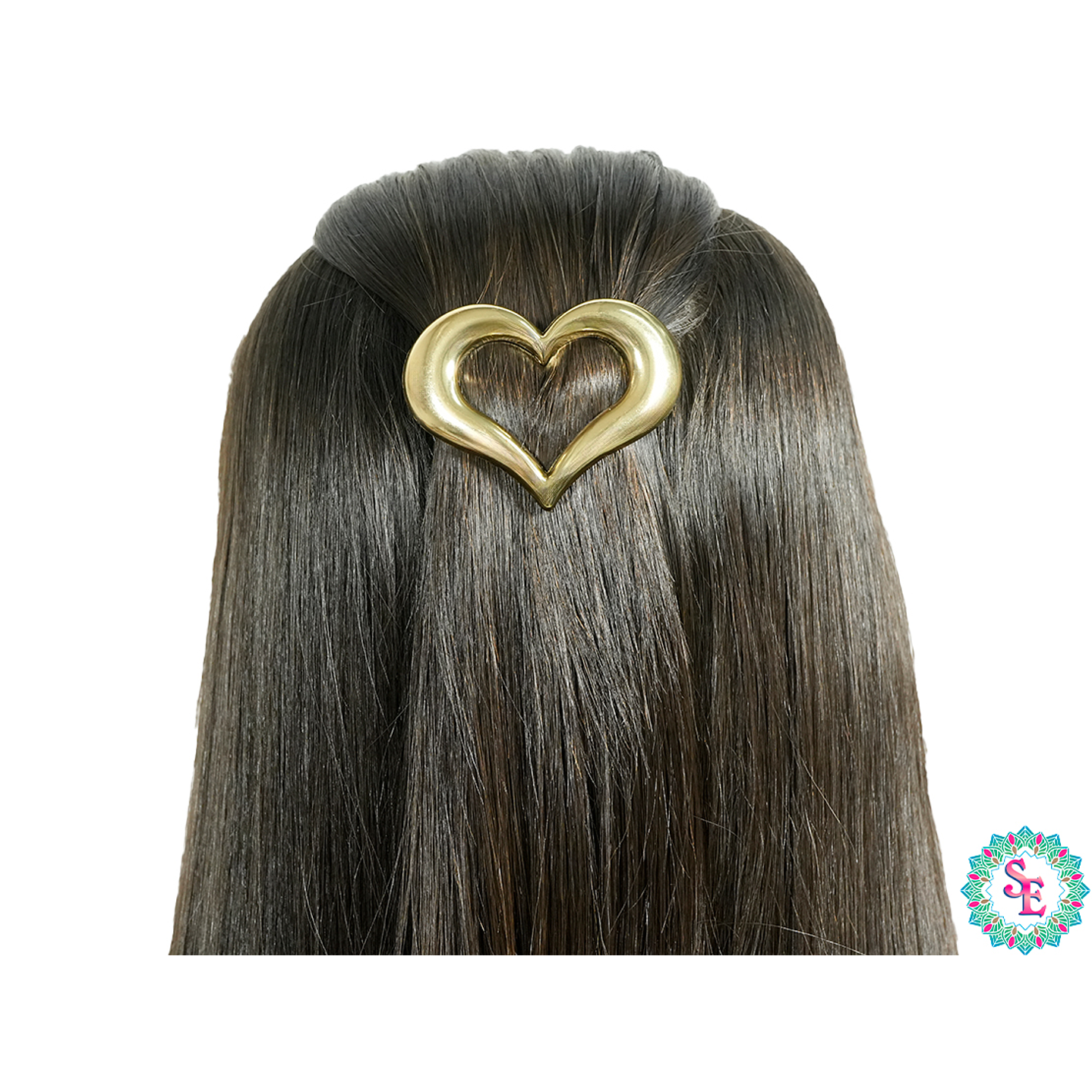 RODIO TERMINADO DORADO HAIR CLIPS CORAZON  2