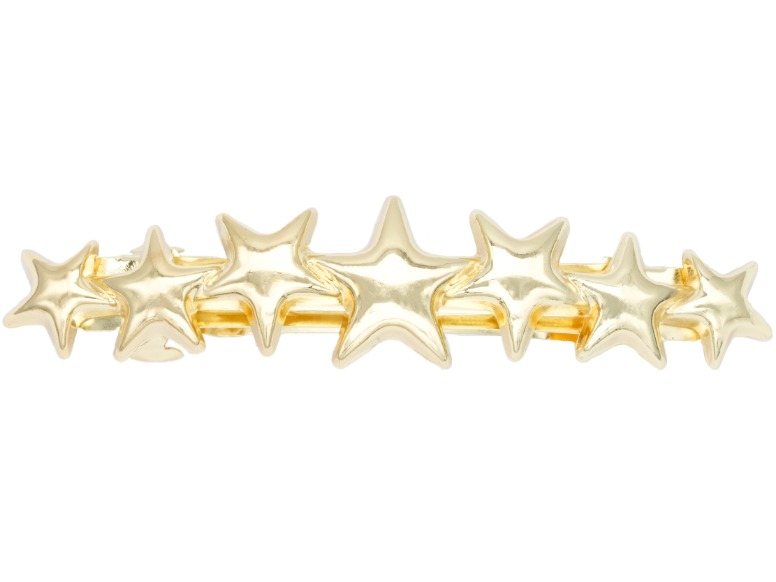 RODIO TERMINADO DORADO HAIR CLIPS ESTRELLAS 7 1