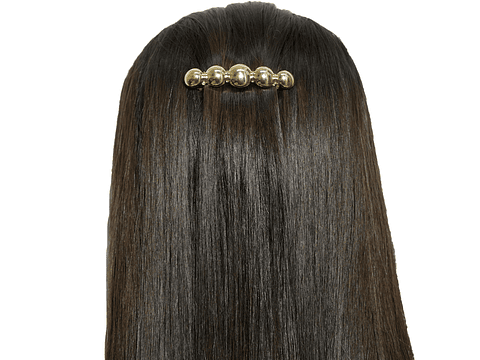 RODIO TERMINADO DORADO HAIR CLIPS CIRCULOS 5