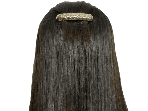 RODIO TERMINADO DORADO HAIR CLIPS ARRUGADO 1 BANDA