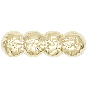 RODIO TERMINADO DORADO HAIR CLIPS ARRUGADO CIRCULO 4