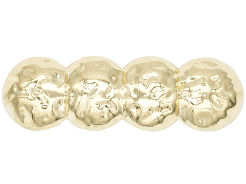 RODIO TERMINADO DORADO HAIR CLIPS ARRUGADO CIRCULO 4