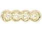 RODIO TERMINADO DORADO HAIR CLIPS ARRUGADO CIRCULO 4 - thumbnail 1