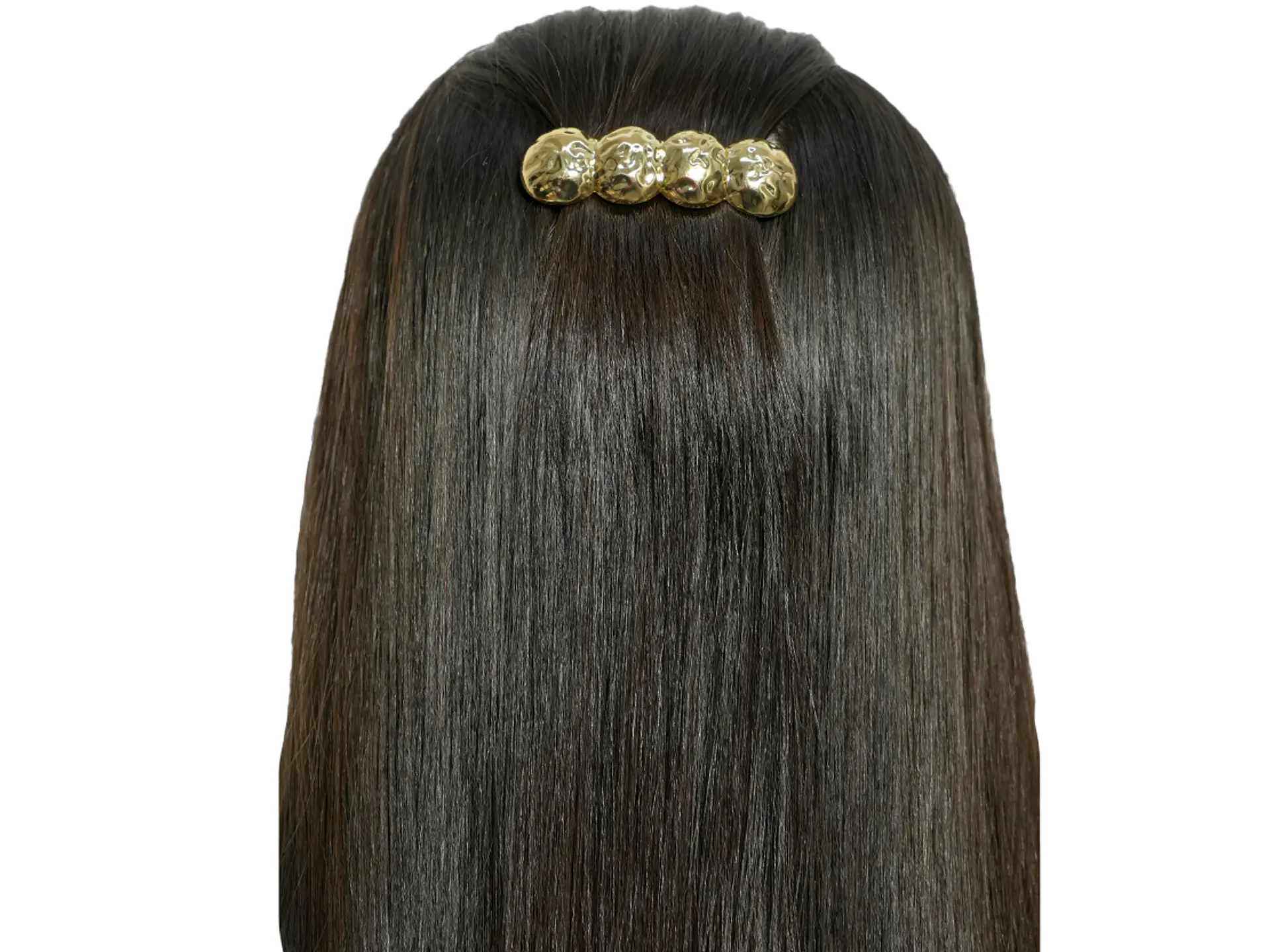 RODIO TERMINADO DORADO HAIR CLIPS ARRUGADO CIRCULO 4 2
