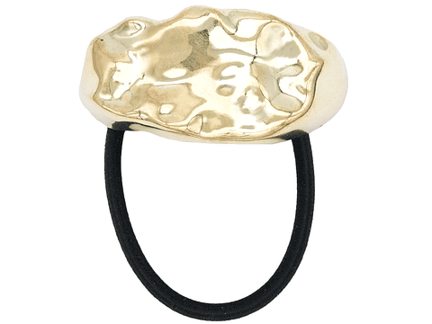 RODIO TERMINADO DORADO PONY CUFFS MEDIA LUNA ARRUGADA