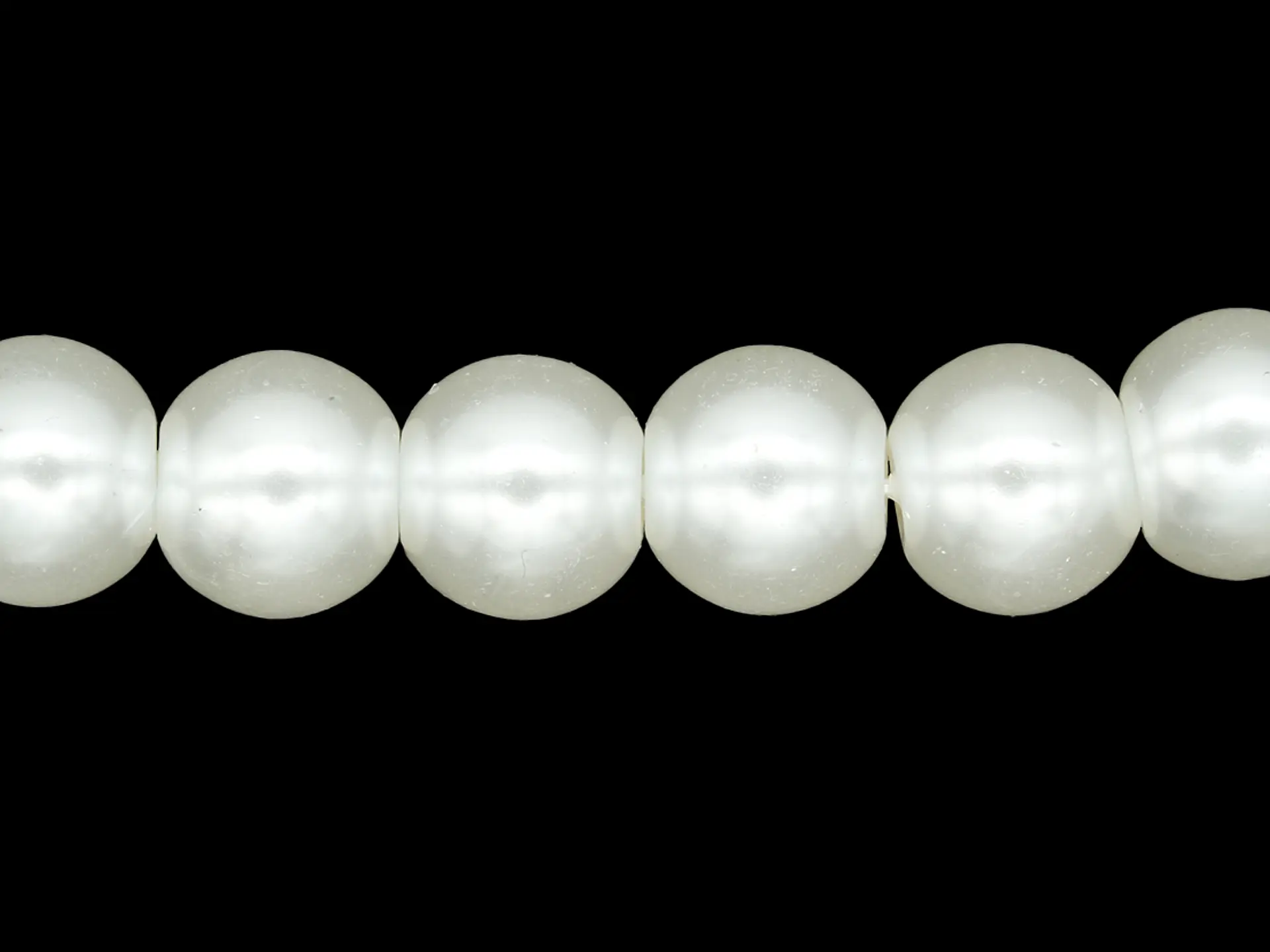 PERLA DE VIDRIO BLANCA # 10MM 1