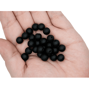 CRISTAL VIDRIO NEGRO MATE # 8MM 