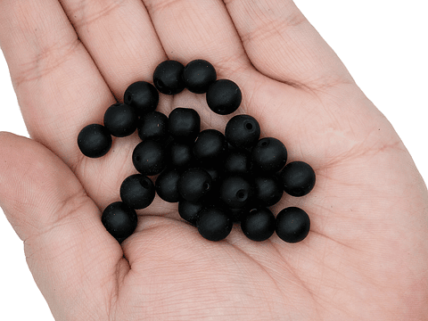 CRISTAL VIDRIO NEGRO MATE # 8MM 