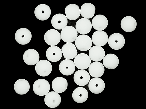 CRISTAL VIDRIO BLANCO MATE # 8MM