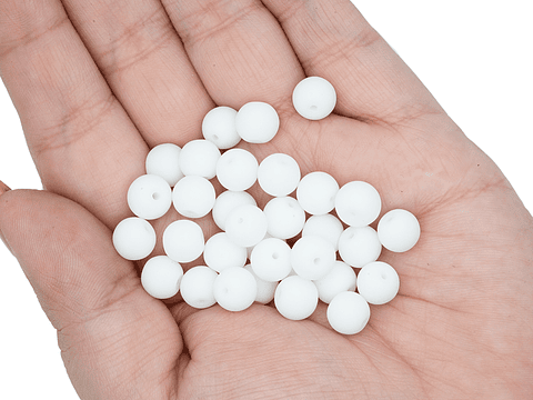 CRISTAL VIDRIO BLANCO MATE # 8MM