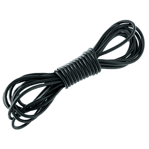 CUERO DE VACA REDONDO 2.5MM NEGRO