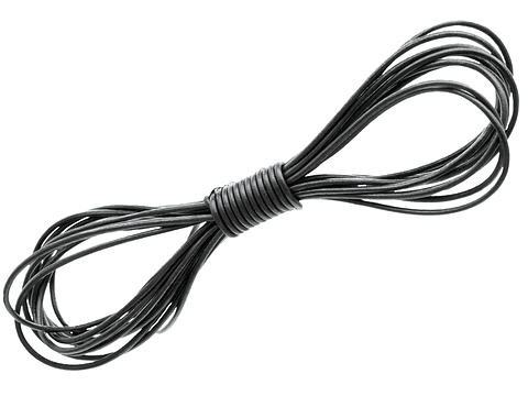 CUERO DE VACA CAFE REDONDO 1.5MM 