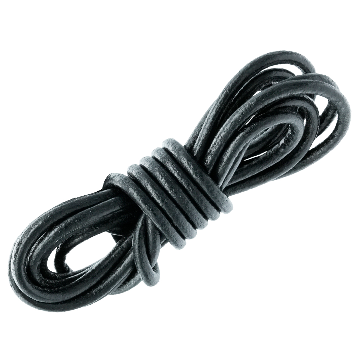 CUERO DE VACA REDONDO NEGRO 5MM   1