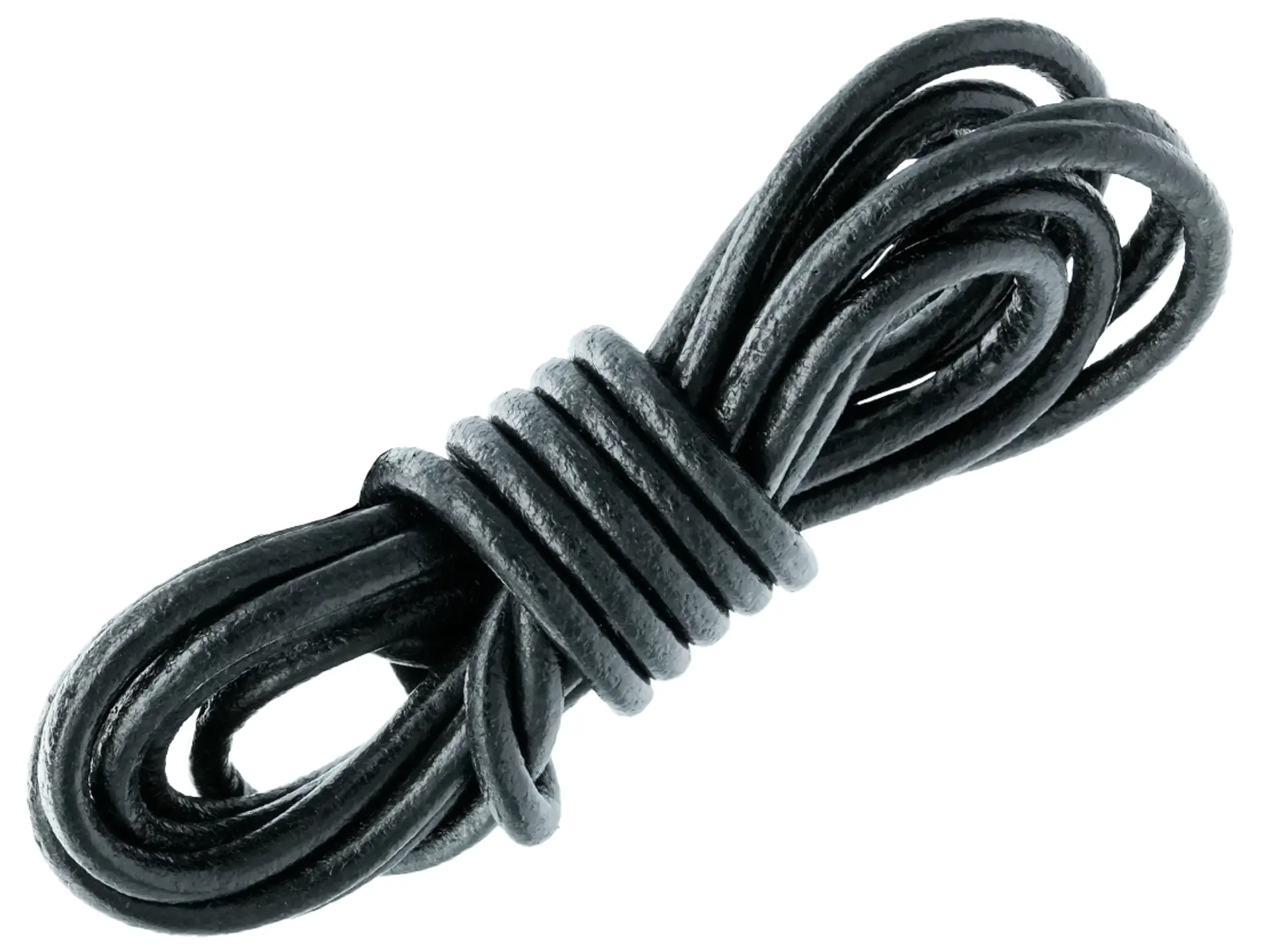 CUERO DE VACA REDONDO NEGRO 5MM   1