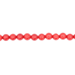 PIEDRA NATURAL LISA CORAL # 4MM