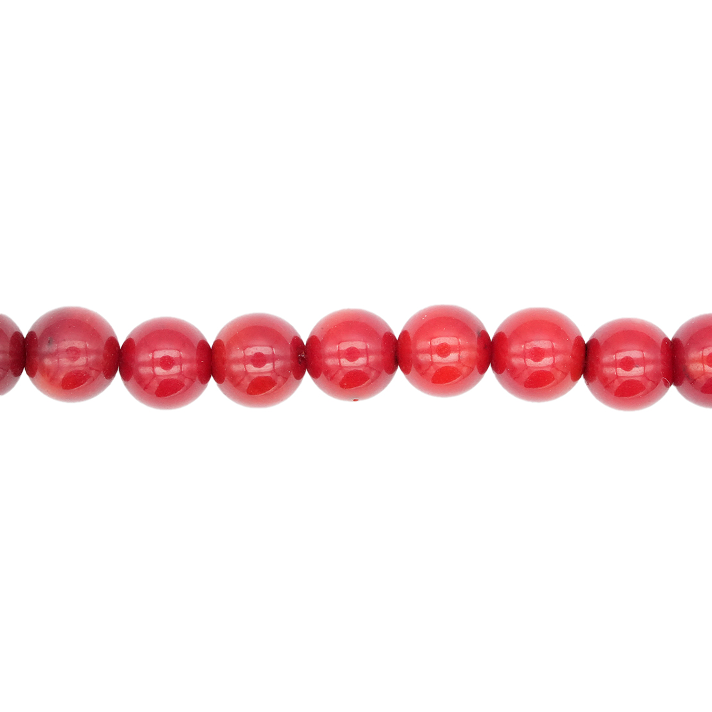 PIEDRA NATURAL LISA CORAL # 6MM 1