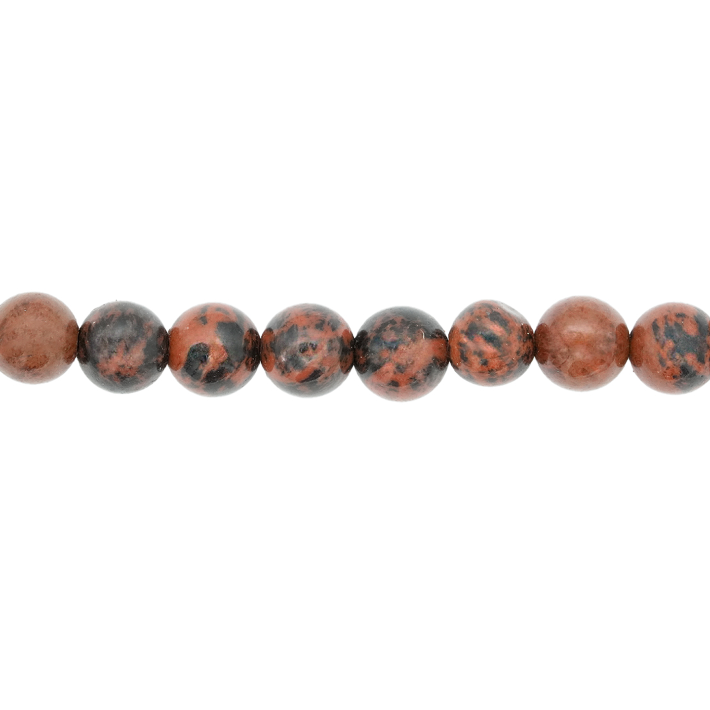 PIEDRA NATURAL LISA MAHOGANY OBSIDIANA # 6MM 1