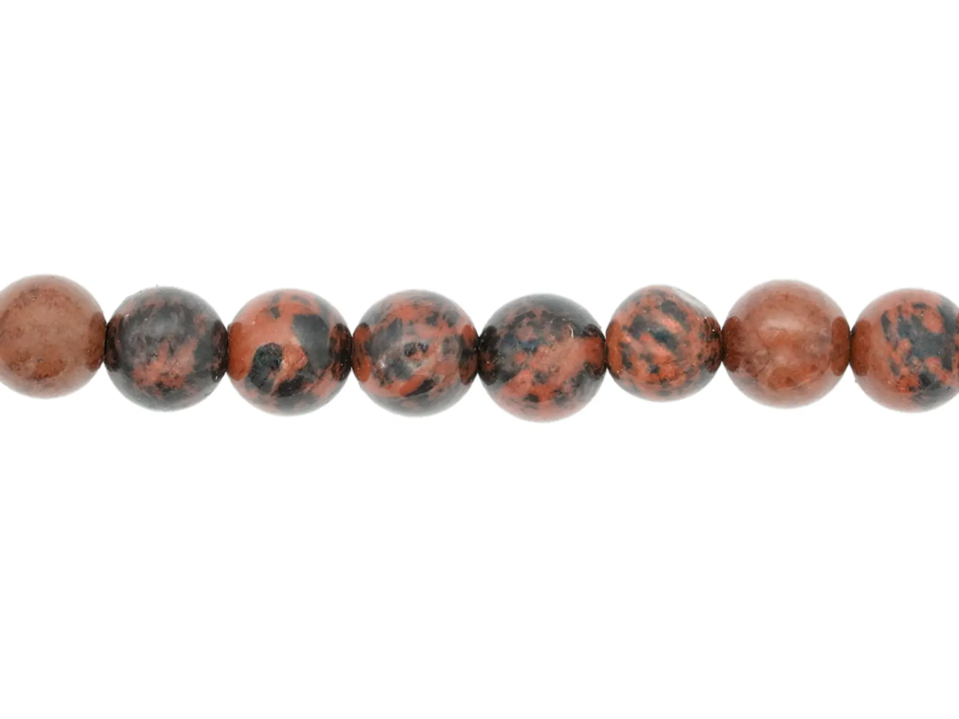 PIEDRA NATURAL LISA MAHOGANY OBSIDIANA # 6MM 1