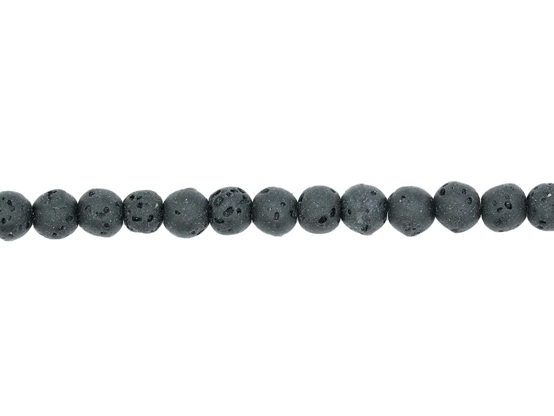 PIEDRA VOLCANICA NEGRA # 4MM  1
